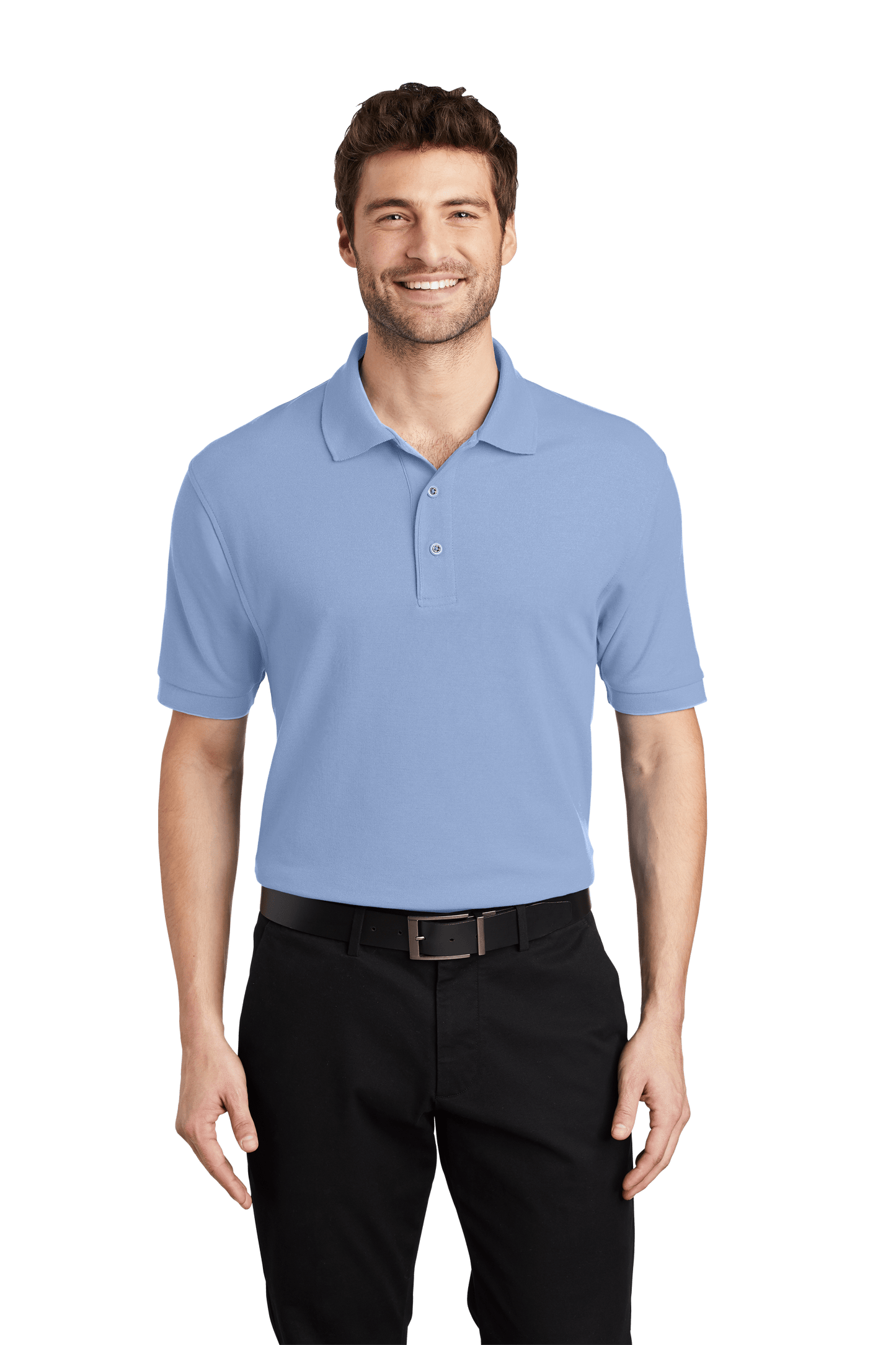 Mens Port Authority Silk Touch Cotton Blend Polo