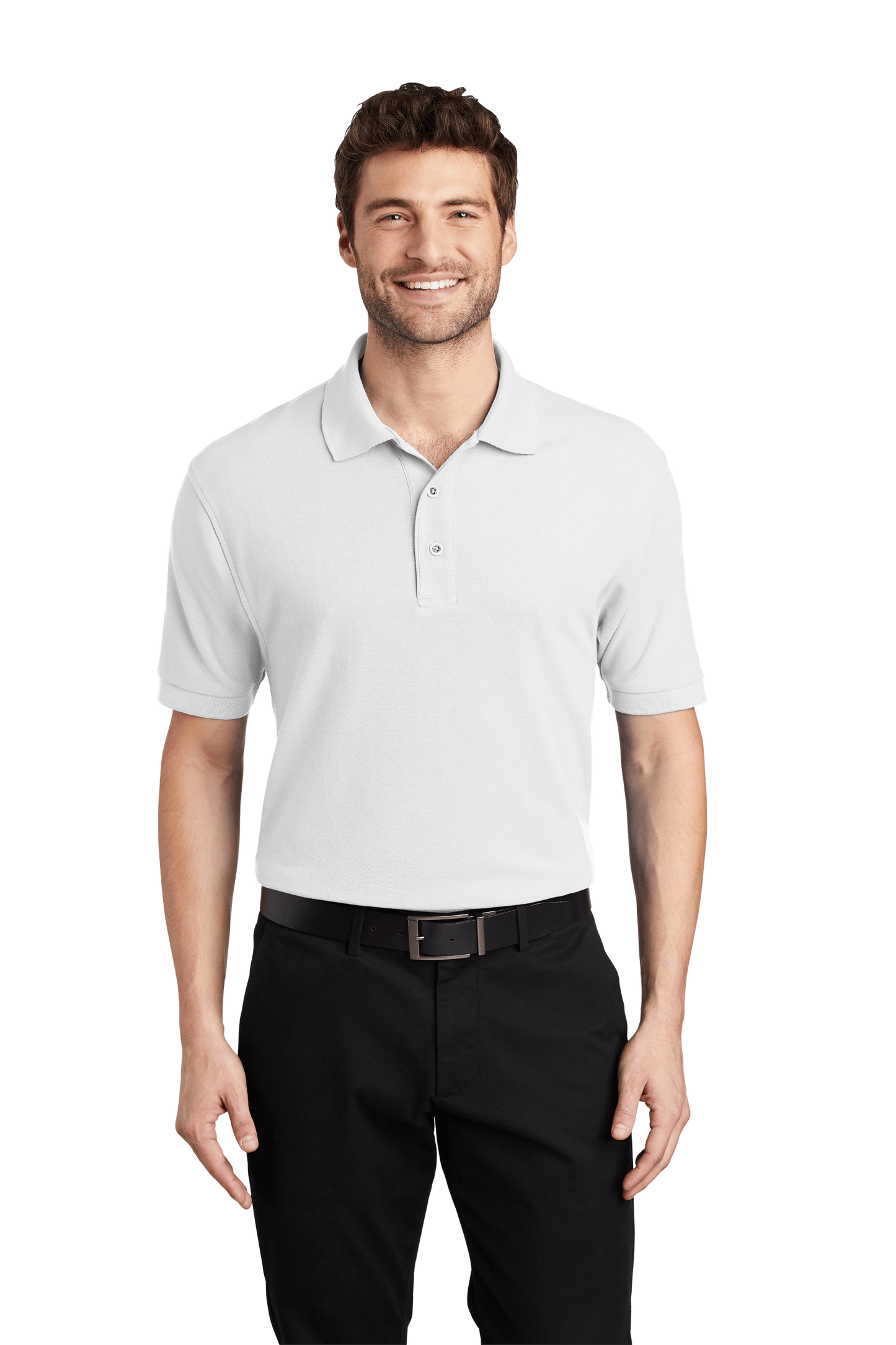 Mens Port Authority Silk Touch Cotton Blend Polo