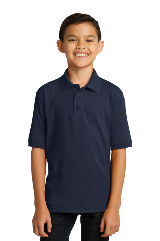 Youth Port Authority Core Blend Jersey Knit Polo Unisex